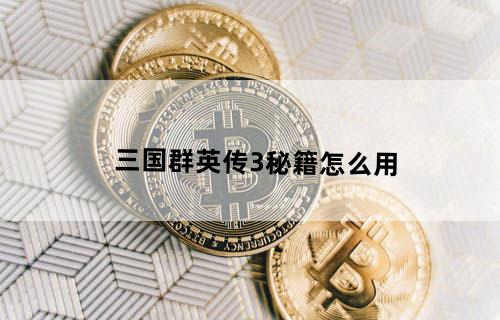 三国群英传3秘籍怎么用