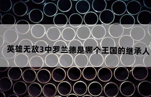 英雄无敌3中罗兰德是哪个王国的继承人