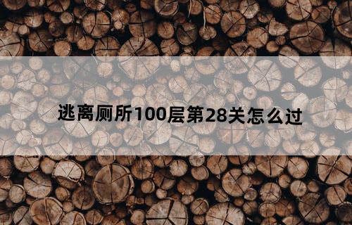 逃离厕所100层第28关怎么过