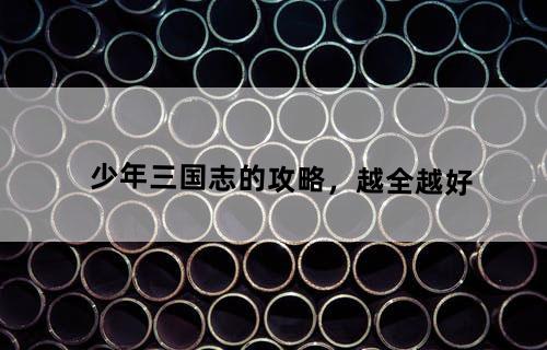 少年三国志的攻略，越全越好