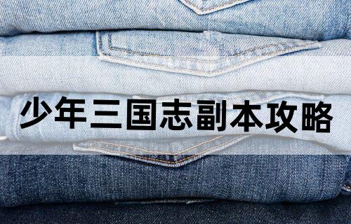 少年三国志副本攻略
