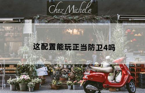 这配置能玩正当防卫4吗？