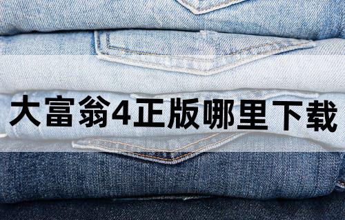 大富翁4正版哪里下载？