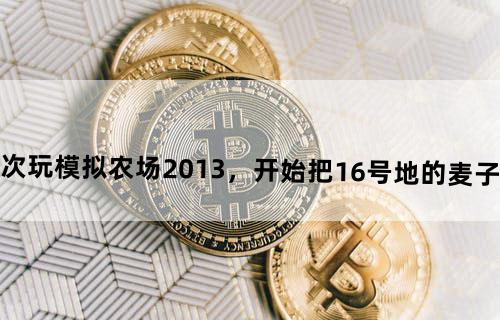 模拟农场2013怎样玩？我第一次玩模拟农场2013，开始把16号地的麦子收了卖钱后干什么，谁有详细步