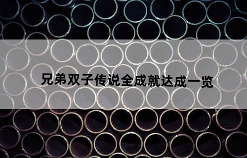 兄弟：双子传说全成就达成一览