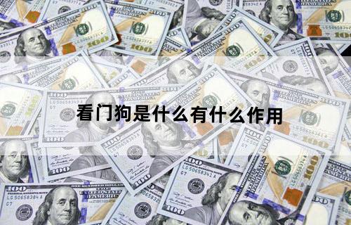 看门狗是什么？有什么作用？