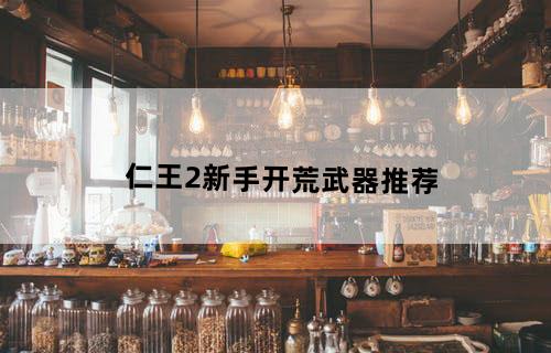 仁王2新手开荒武器推荐