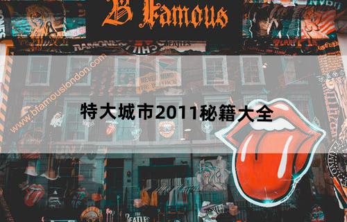 特大城市2011秘籍大全
