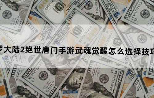 斗罗大陆2绝世唐门手游武魂觉醒怎么选择技巧攻略