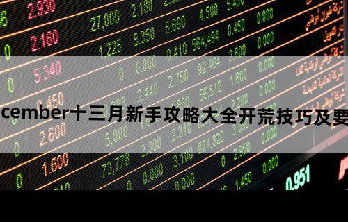 undecember十三月新手攻略大全开荒技巧及要点讲解