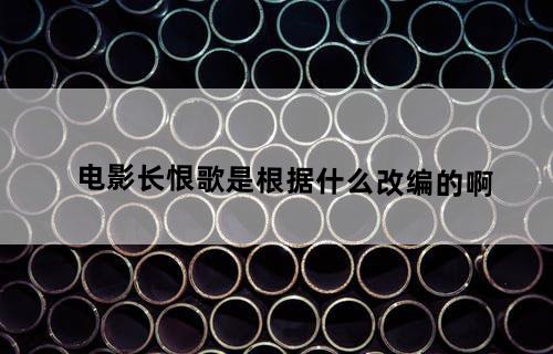 电影长恨歌是根据什么改编的啊？