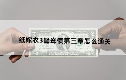 纸嫁衣3鸳鸯债第三章怎么通关
