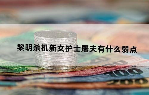 黎明杀机新女护士屠夫有什么弱点