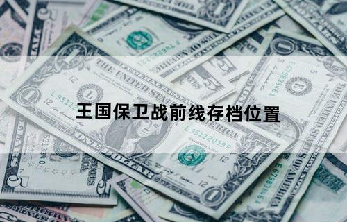 王国保卫战前线存档位置