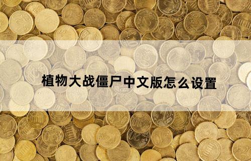 植物大战僵尸中文版怎么设置？