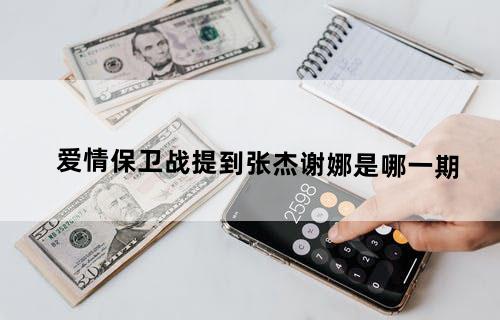 爱情保卫战提到张杰谢娜是哪一期