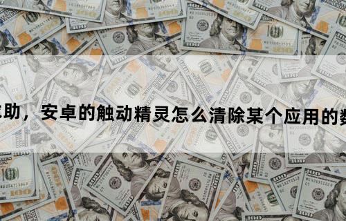 求助，安卓的触动精灵怎么清除某个应用的数据