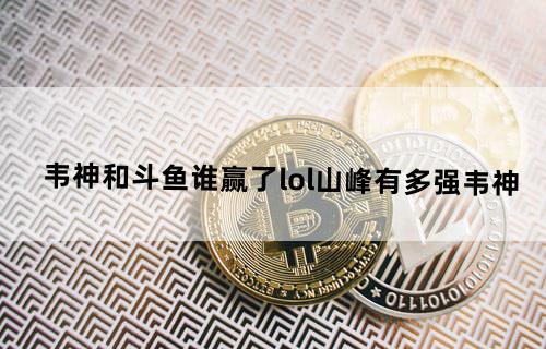 韦神和斗鱼谁赢了lol山峰有多强韦神