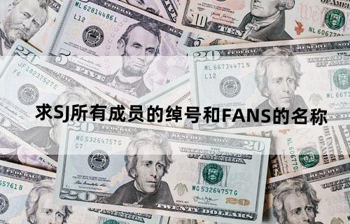 求SJ所有成员的绰号和FANS的名称