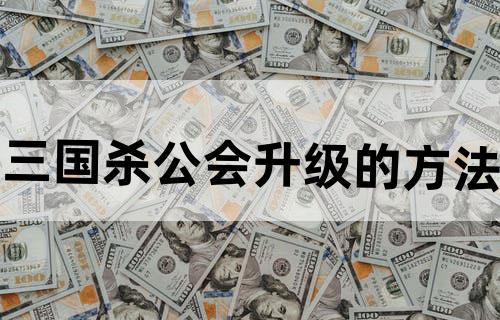 三国杀公会升级的方法