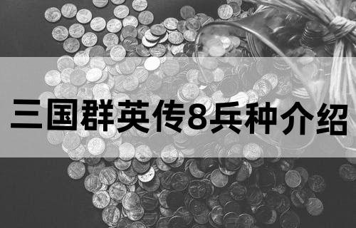 三国群英传8兵种介绍