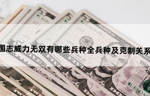 三国志威力无双有哪些兵种全兵种及克制关系介绍