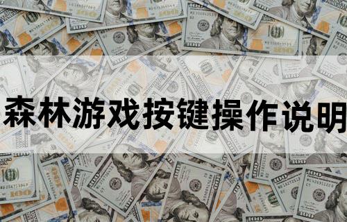 森林游戏按键操作说明