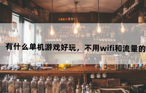 有什么单机游戏好玩，不用wifi和流量的？