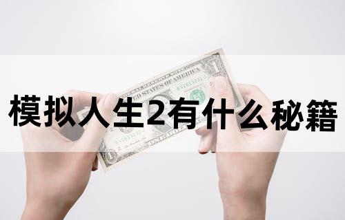 模拟人生2有什么秘籍