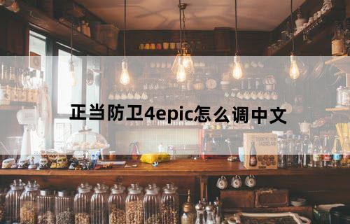 正当防卫4epic怎么调中文