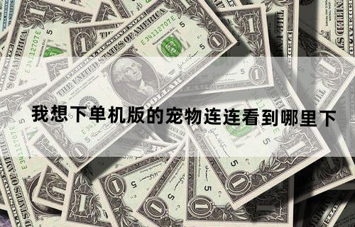 我想下单机版的宠物连连看到哪里下?