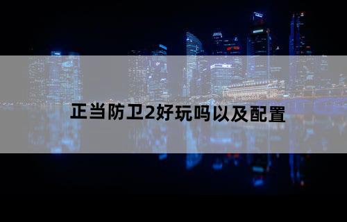 正当防卫2好玩吗?以及配置