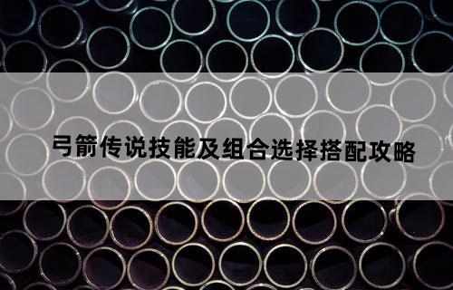 弓箭传说技能及组合选择搭配攻略