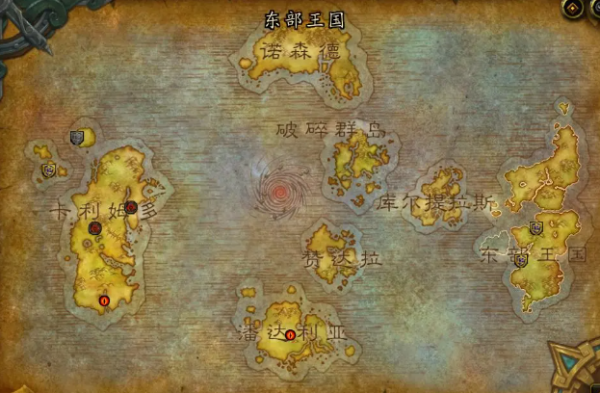 魔兽世界地图，期待解答