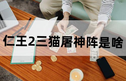 仁王2三猫屠神阵是啥