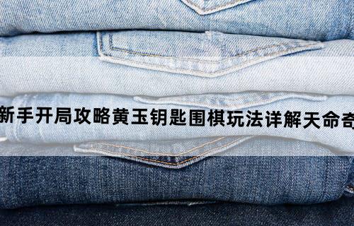 天命奇御2新手开局攻略黄玉钥匙、围棋玩法详解天命奇御2攻略大全