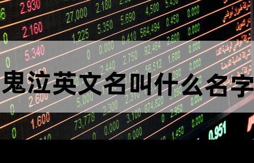 鬼泣英文名叫什么名字