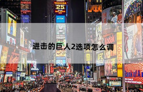 进击的巨人2选项怎么调