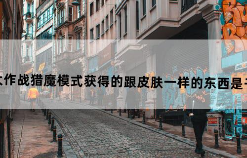 球球大作战猎魔模式获得的跟皮肤一样的东西是干什么的