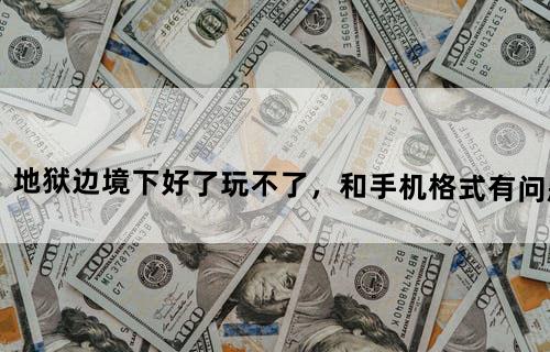 为什么机械迷城，地狱边境下好了玩不了，和手机格式有问题吗？我的手机是vivo