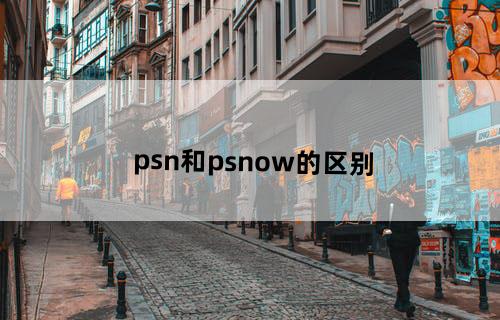 psn和psnow的区别