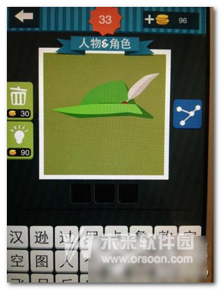 关于疯狂猜图绿色帽子上插了一根羽毛答案是什么