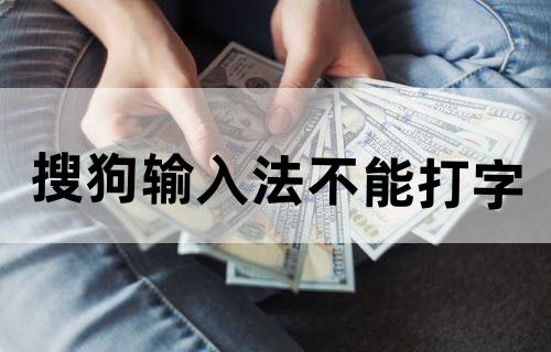 搜狗输入法不能打字？